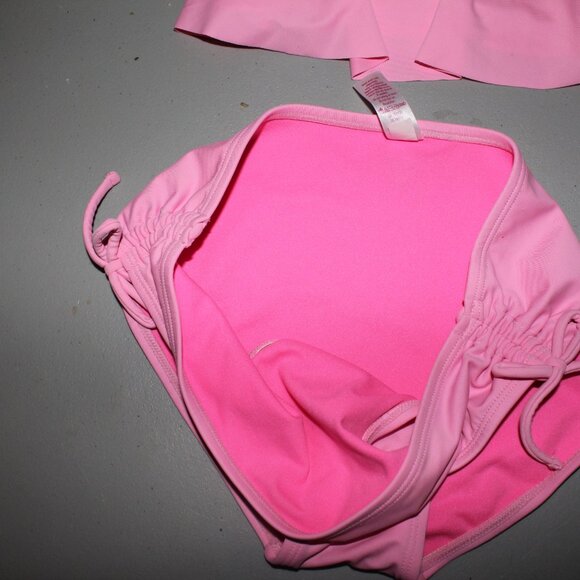 Pink 2 Pcs Justice Tankini Swimsuit Size 14 - Picture 5 of 11